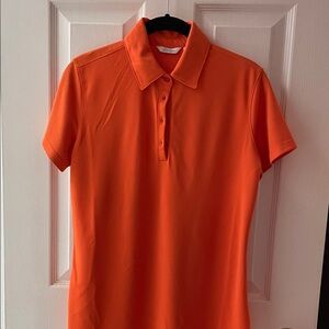Bright Orange Women's Lady Hagen Golf Polo